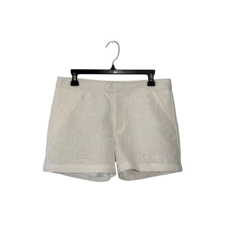 NWOT Plains & Prints white cotton jacquard shorts - 8